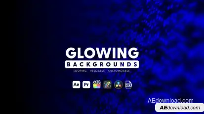 Glowing Backgrounds Elements template preview
