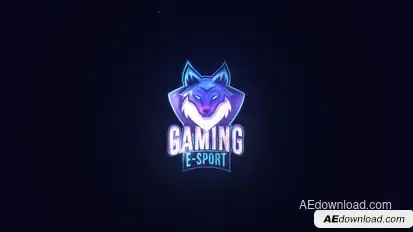 Glowing Logo Reveal Logo Stings template preview