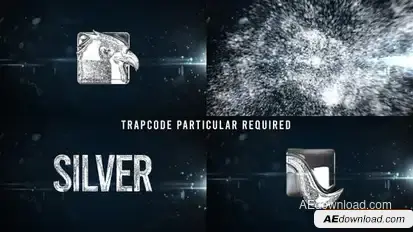 Glowing Particals Logo Reveal 34 : Silver Particals 01 Openers template preview