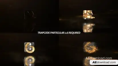 Glowing Particals Logo Reveal 35 : Golden Particals 11 Openers template preview
