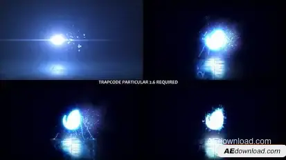 Glowing Particals Logo Reveal 38 Openers template preview