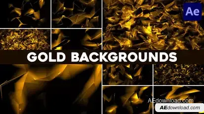 Gold Backgrounds for After Effects Elements template preview