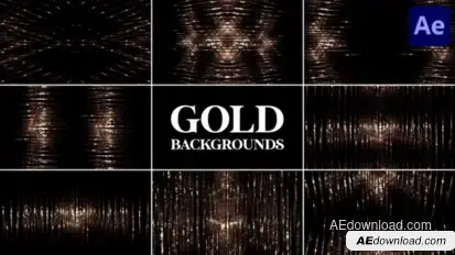 Gold Backgrounds for After Effects Elements template preview