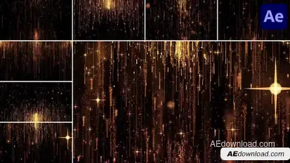 Gold Backgrounds for After Effects Elements template preview