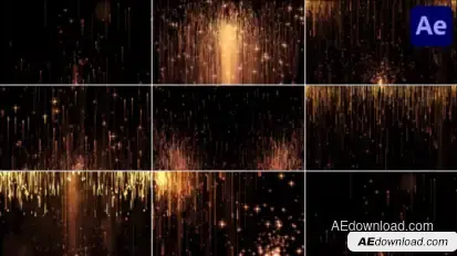 Gold Collection Backgrounds for After Effects Elements template preview