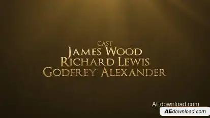 Videohive Gold Credits Titles template preview