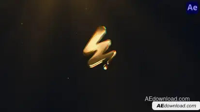 Gold Logo Animation Logo Stings template preview