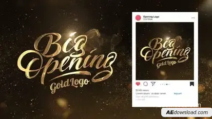 Gold Logo Opener Openers template preview