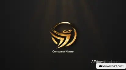Gold Logo Reveal Logo Stings template preview