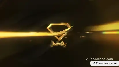 Gold Logo Reveal Logo Stings template preview