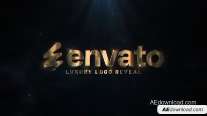 Gold Logo Reveal Logo Stings template preview