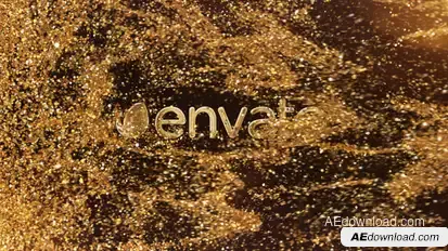 Gold Luxury Elegant Shine Blow Particles Logo Logo Stings template preview
