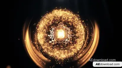 Gold Luxury Logo Intro Logo Stings template preview