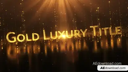 Gold Luxury Titles Titles template preview