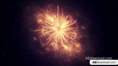 Gold Particle Explosion Logo Logo Stings template preview