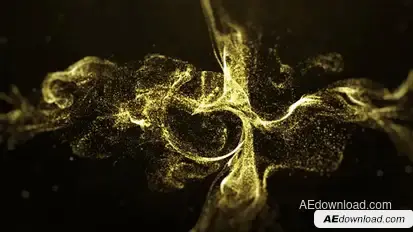 Gold Particle Logo Logo Stings template preview
