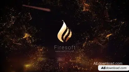 Gold Particles Logo Logo Stings template preview
