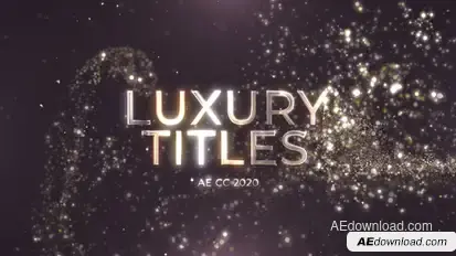 Gold Particles Titles Titles template preview