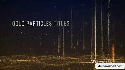 Gold Particles Titles Titles template preview
