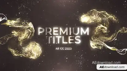 Gold Premium Titles Titles template preview