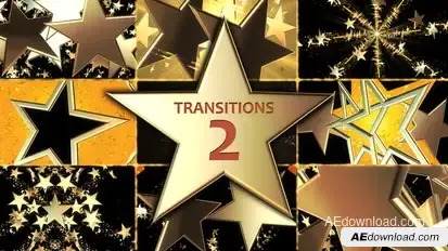 Gold Star Transitions Pack 2 Elements template preview