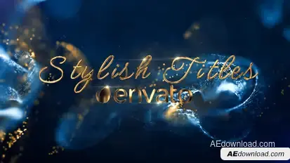 Gold Stylish Titles Titles template preview