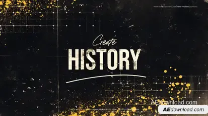 Golden Age – History Slideshow Video Displays template preview