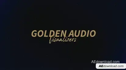 Golden Audio Visualizers Elements template preview