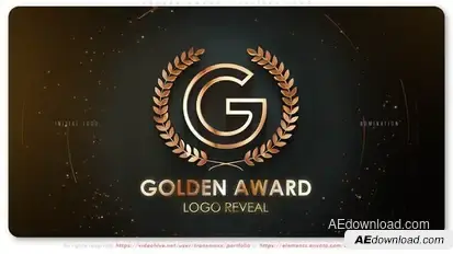 Golden Award - Initial Logo broadcast-packages template preview