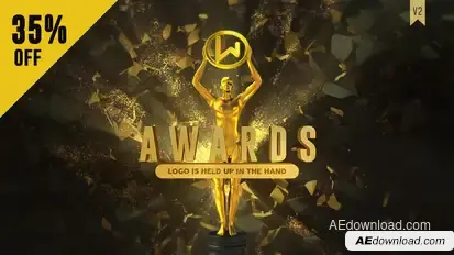 Golden Awards Ceremony broadcast-packages template preview