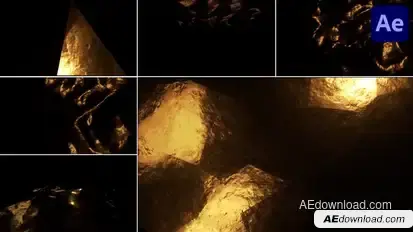 Golden Backgrounds for After Effects Elements template preview
