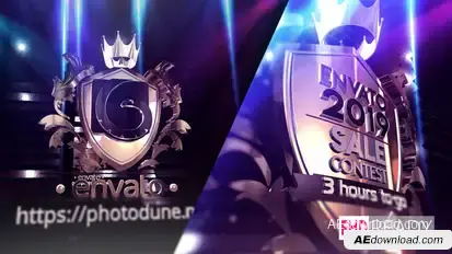 Golden Badge Logo Logo Stings template preview