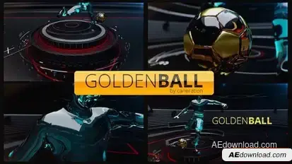 Videohive Golden Ball Football Opener Openers template preview