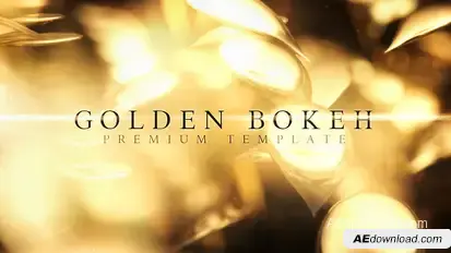 Golden Bokeh Video Displays template preview
