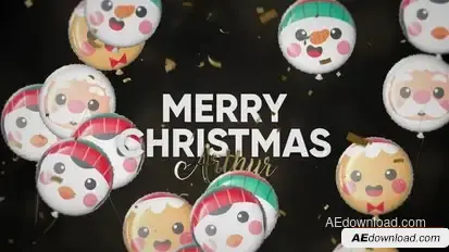 Golden Christmas Wishes Openers template preview