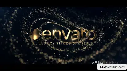 Golden Luxury Titles Titles template preview