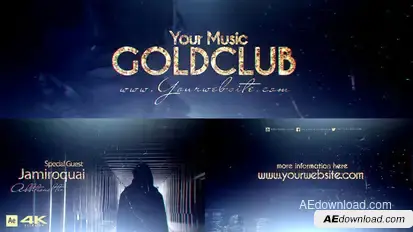 Golden Music Event v2 Openers template preview