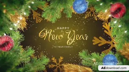 Golden New Year Wishes Logo Stings template preview