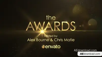 Golden Shine Awards Promo Openers template preview