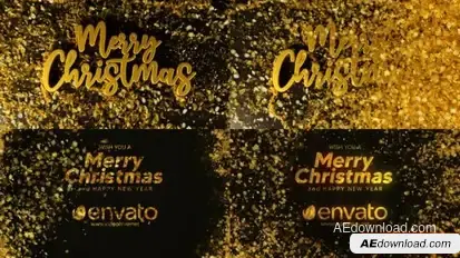 Golden Snow  logo reveal Logo Stings template preview