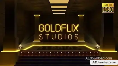 Golden Studio Opener Openers template preview