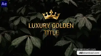 Golden Title Titles template preview