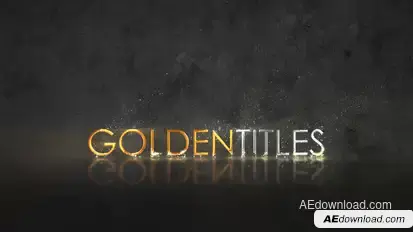 Golden Titles Titles template preview