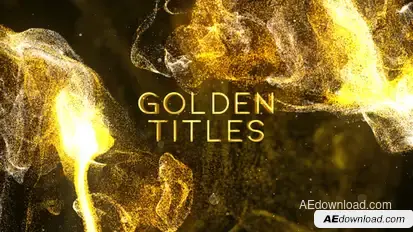 Golden Titles Titles template preview