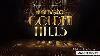 Golden Titles Titles template preview