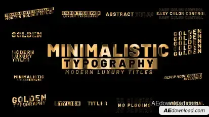 Golden Titles Titles template preview