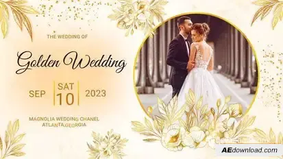 Golden Wedding Openers template preview