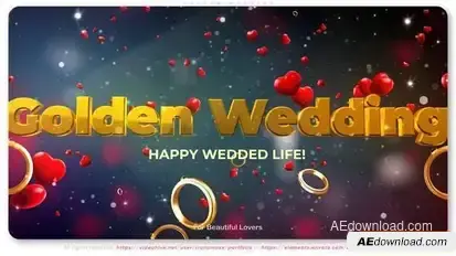 Golden Wedding Openers template preview
