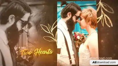Golden Wedding Slideshow Openers template preview
