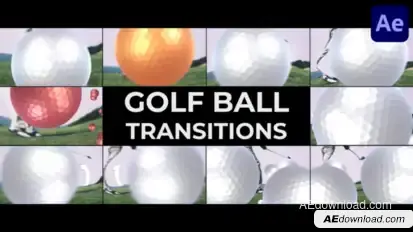 Golf Ball Transitions for After Effects Elements template preview